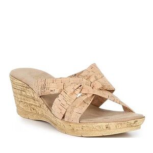 Onex Gayle-2 Cork Wedge Slide Sandals in Natural size 8 like new